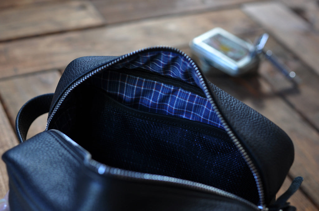 Naira's Leather Travel Kit | Everyday Dopp Bag