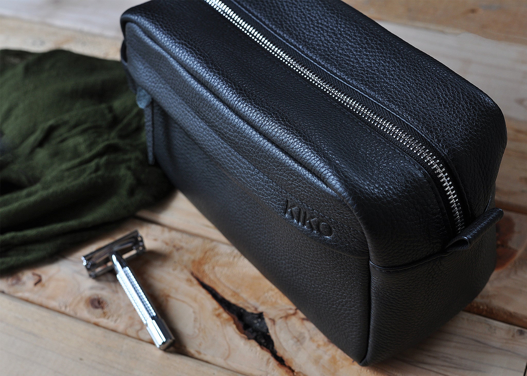 Naira's Leather Travel Kit | Everyday Dopp Bag