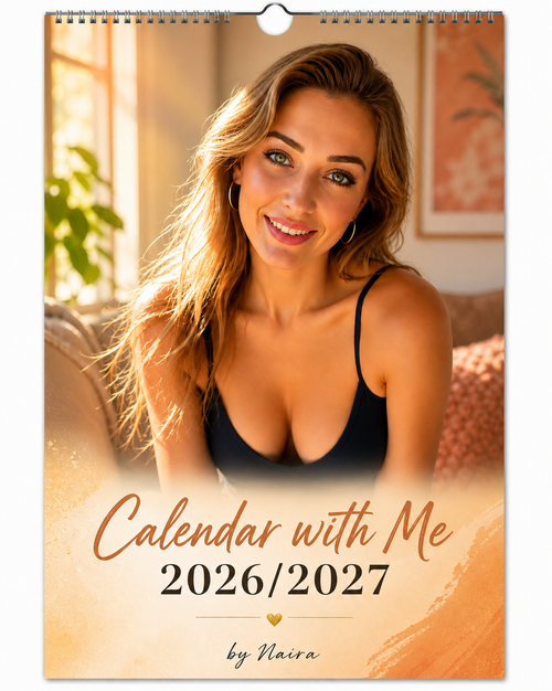 Calendar with Me 2026/2027 cover, spiral wall calendar