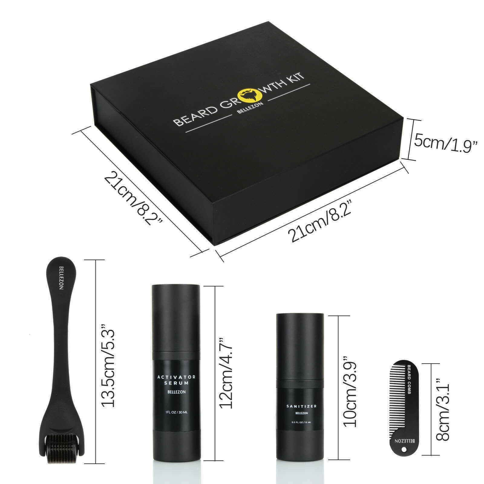 Beard Growth Kit for Men – Thicken, Fill & Strengthen Your Beard
